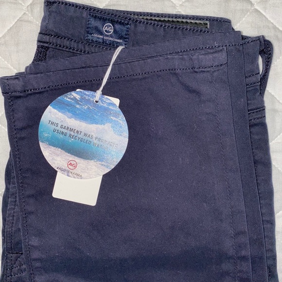 Men’s AG The Graduate Slim Pants in Navy - Picture 6 of 10